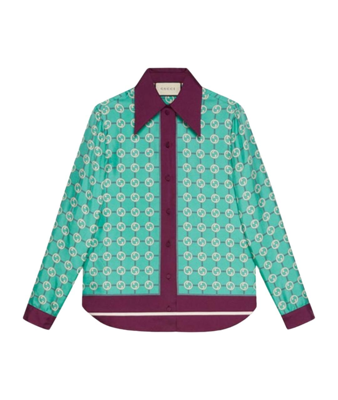 GUCCI Голубая рубашка, фото 1