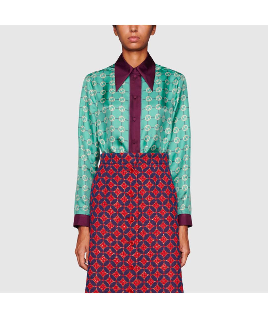 GUCCI Голубая рубашка, фото 2