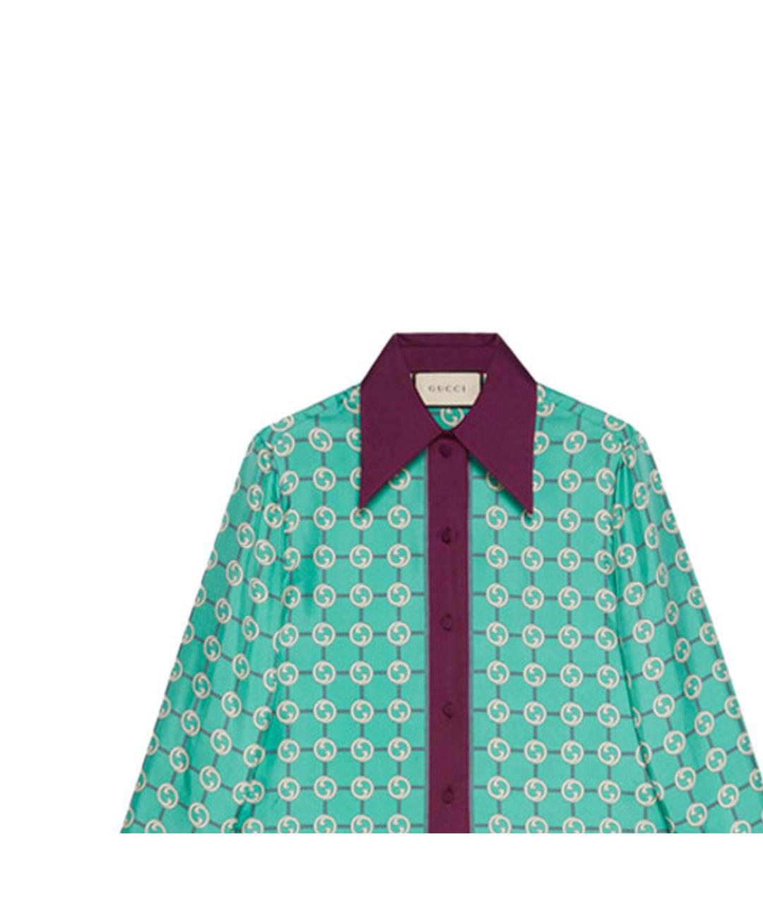 GUCCI Голубая рубашка, фото 5