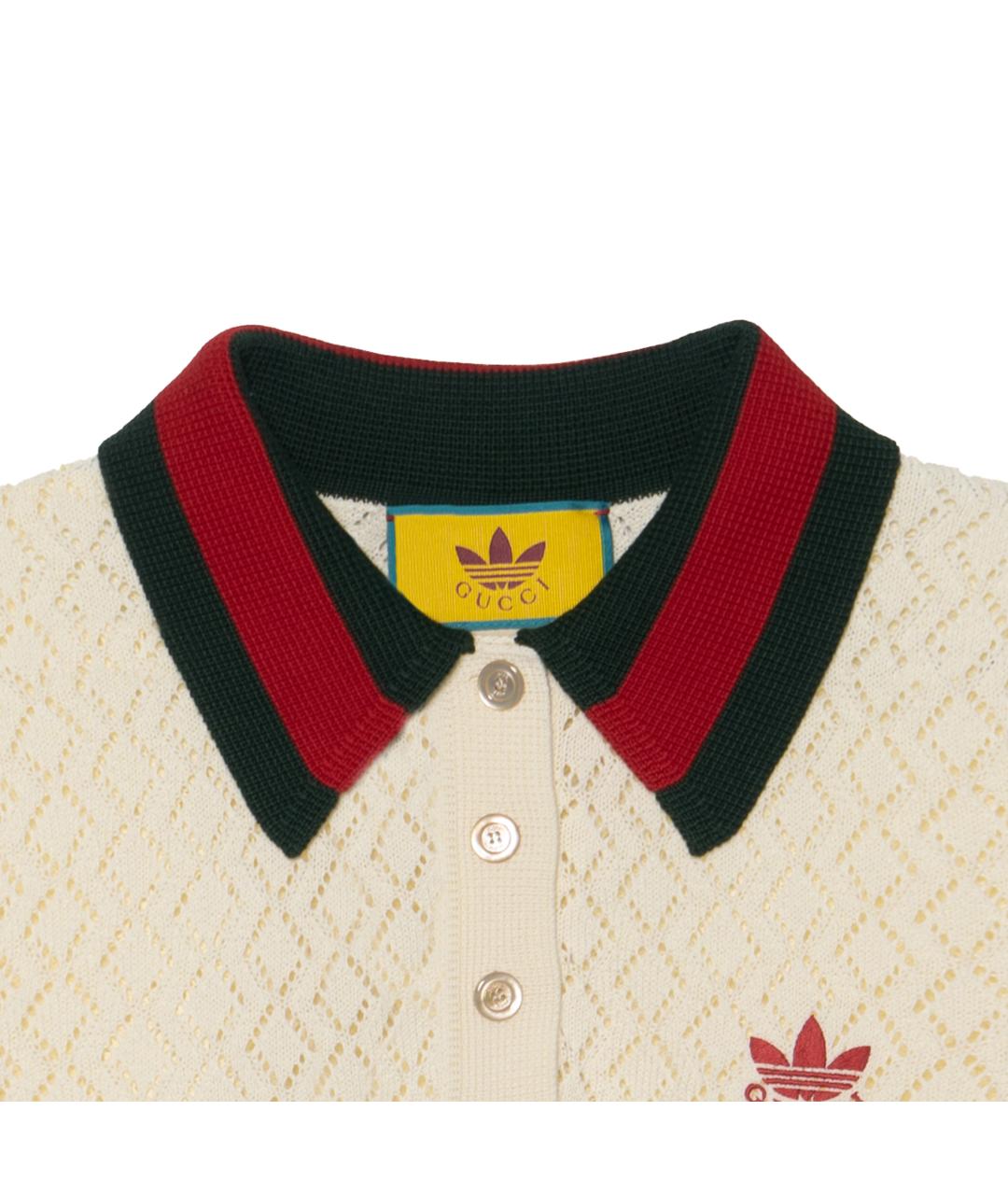 GUCCI Белая хлопковая футболка, фото 3