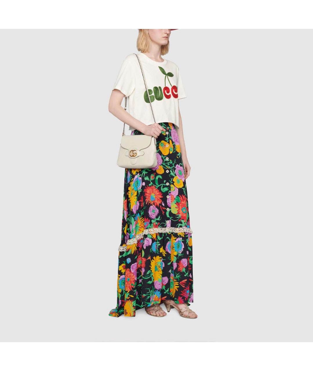 GUCCI Бежевая хлопковая футболка, фото 4