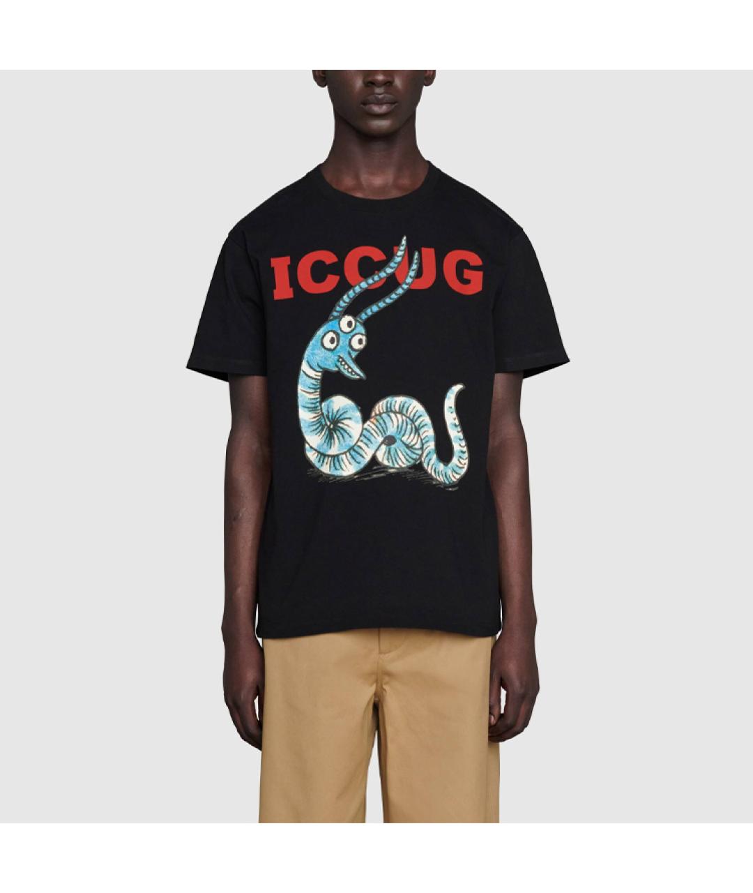 GUCCI Черная футболка, фото 3