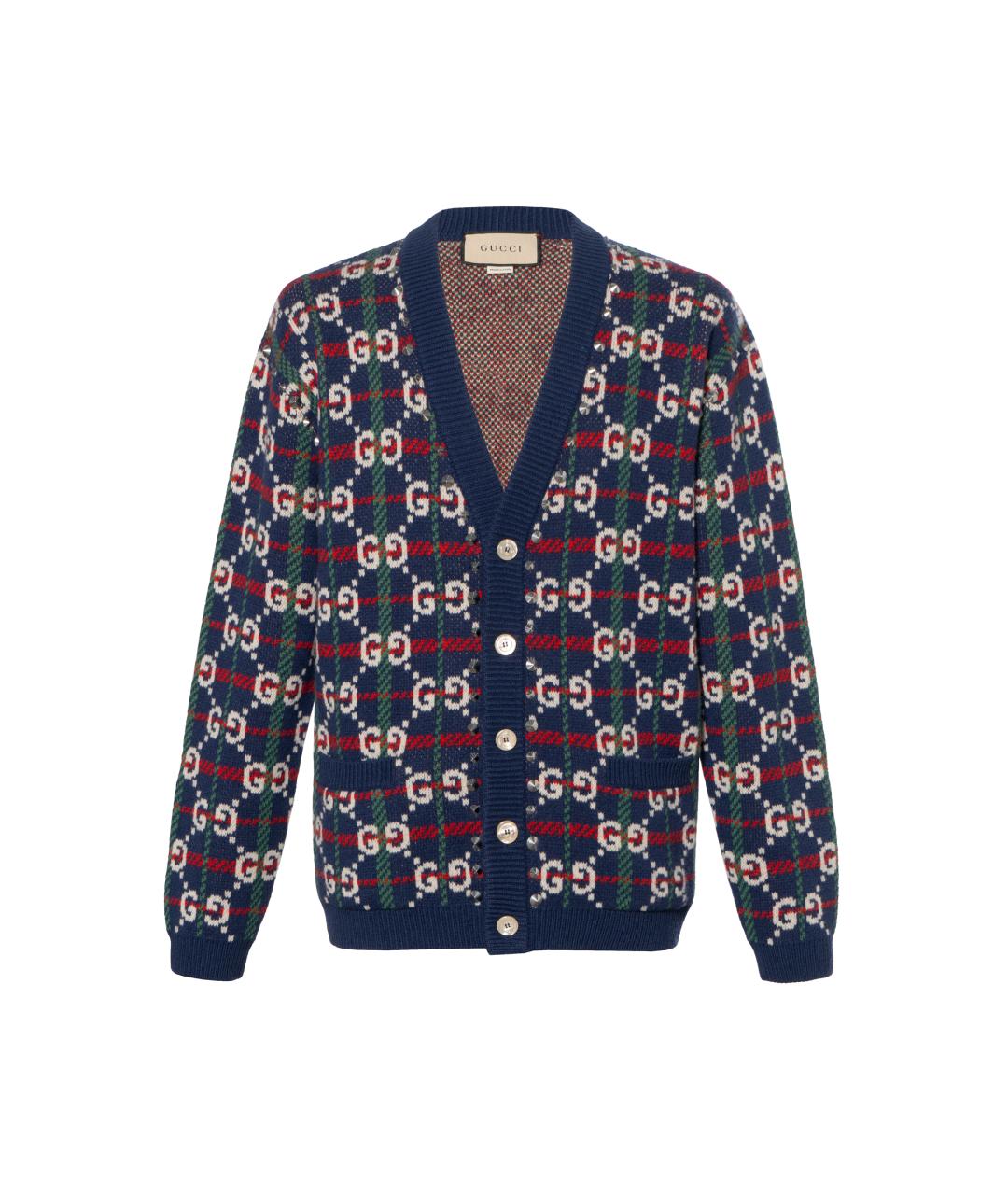 GUCCI Синий кардиган, фото 1