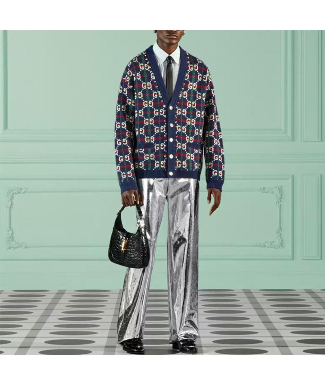 GUCCI Синий кардиган, фото 3