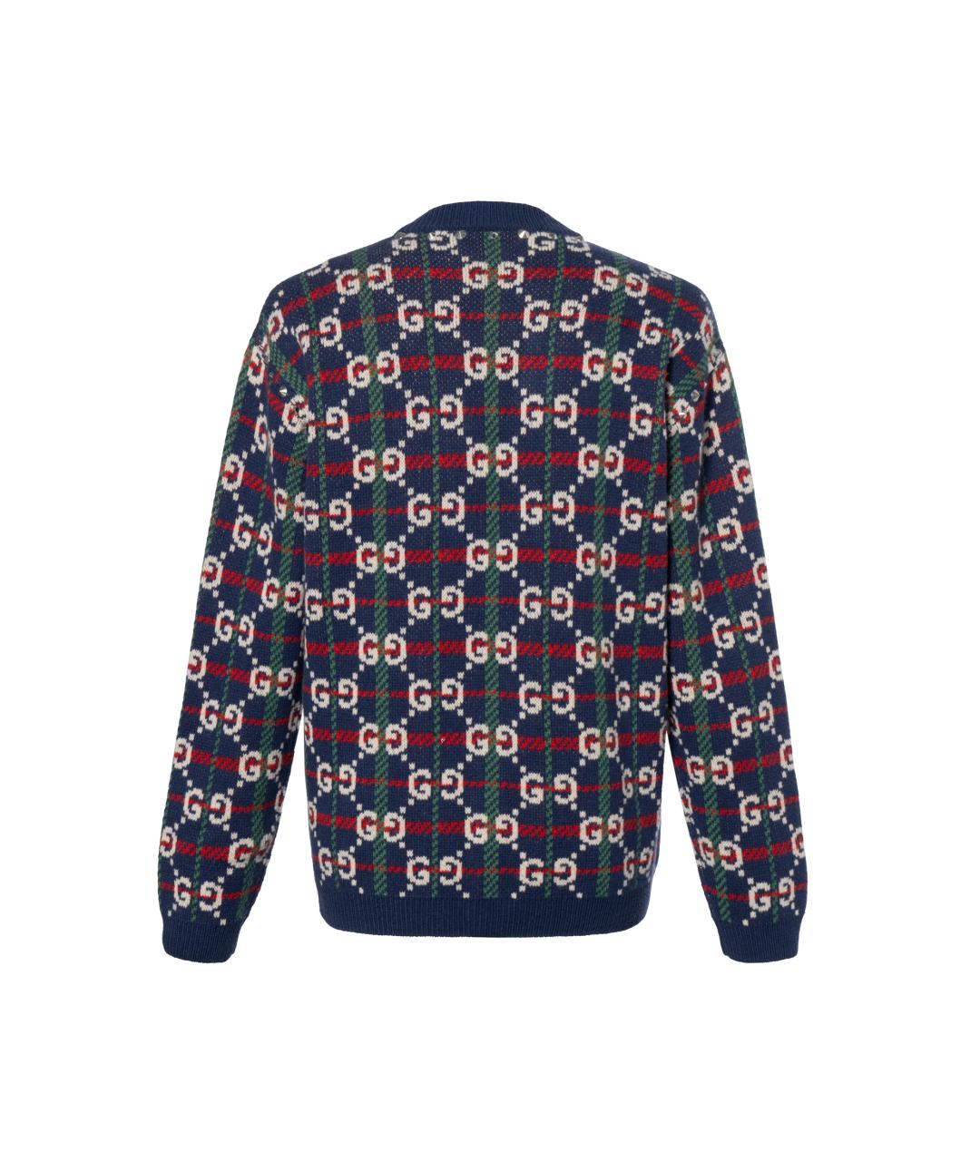 GUCCI Синий кардиган, фото 2