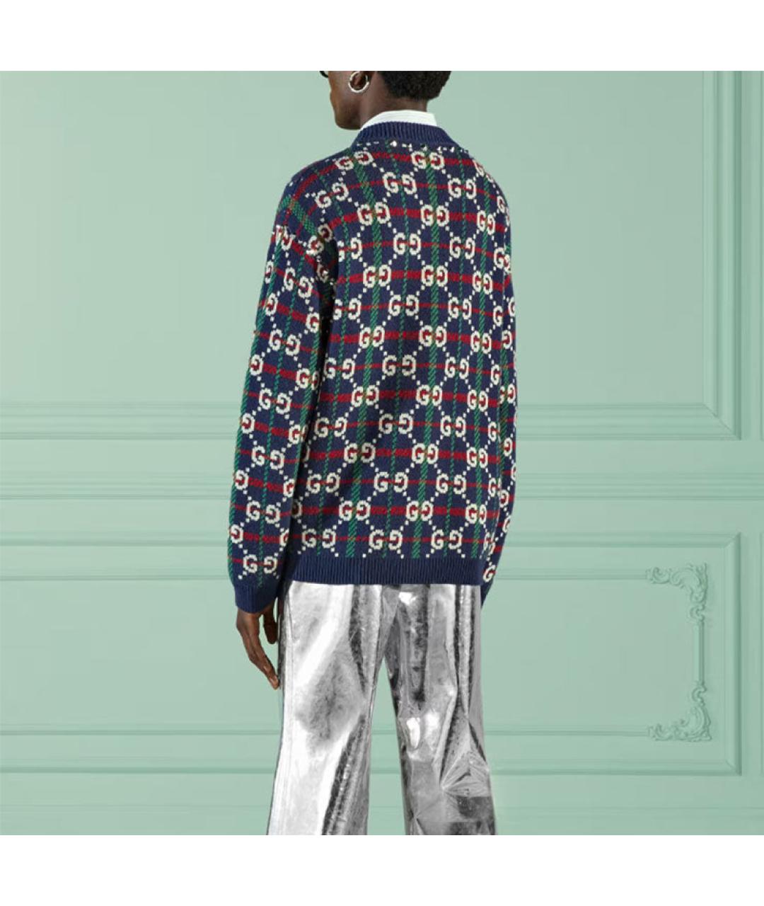GUCCI Синий кардиган, фото 4
