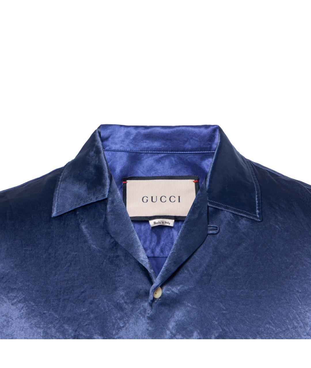 GUCCI Синяя кэжуал рубашка, фото 4