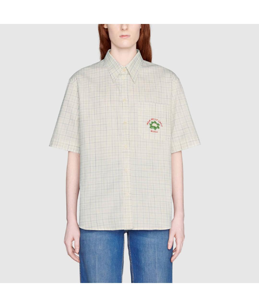 GUCCI Бежевая рубашка, фото 3