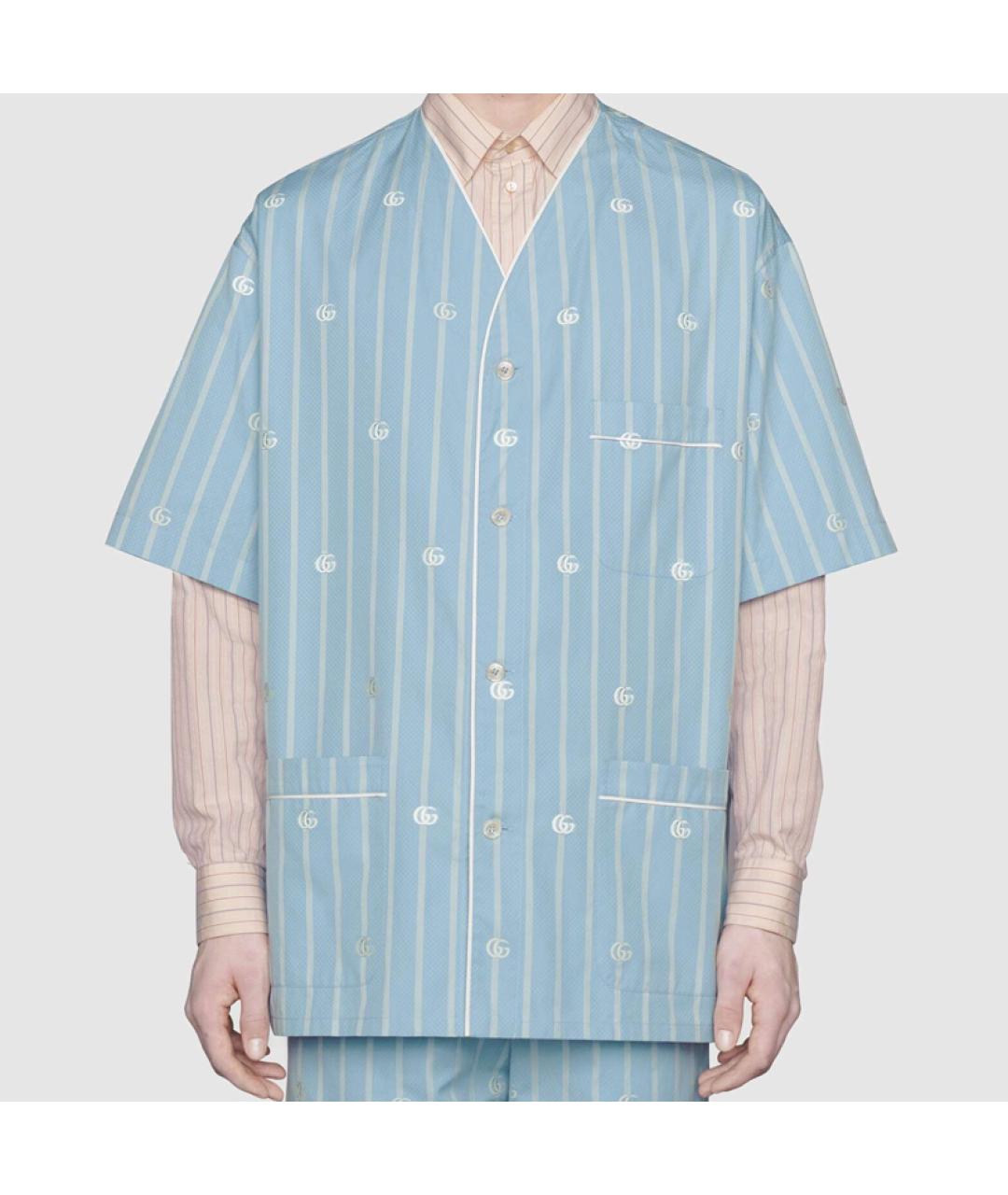 GUCCI Синяя кэжуал рубашка, фото 2