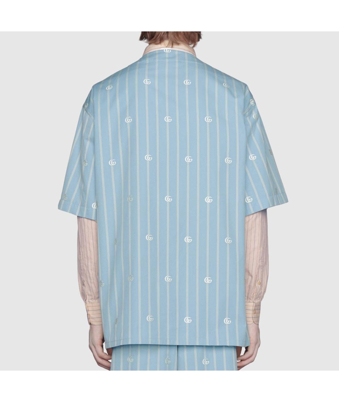 GUCCI Синяя кэжуал рубашка, фото 3