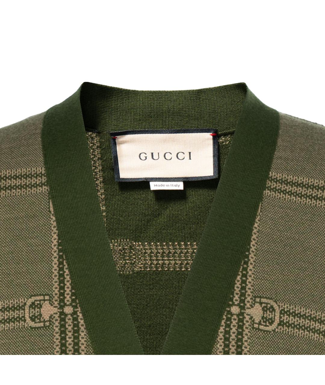 GUCCI Зеленый кардиган, фото 3