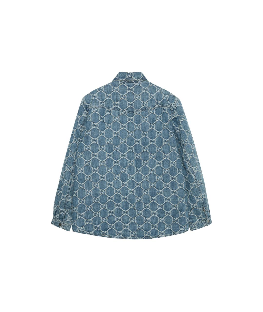 GUCCI Синяя деним куртка, фото 2