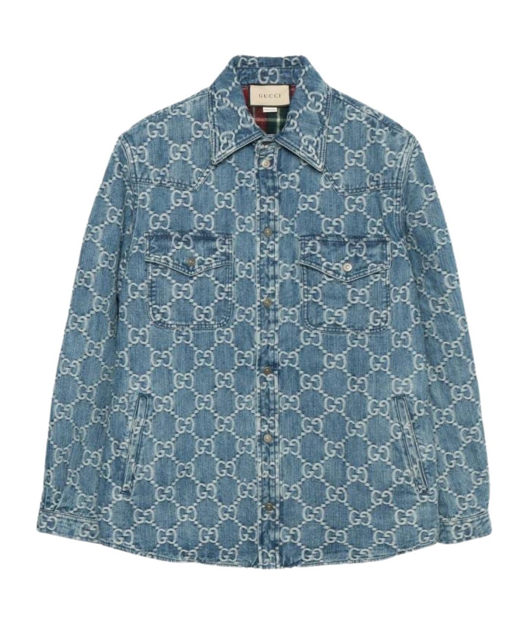 GUCCI Синяя деним куртка, фото 1