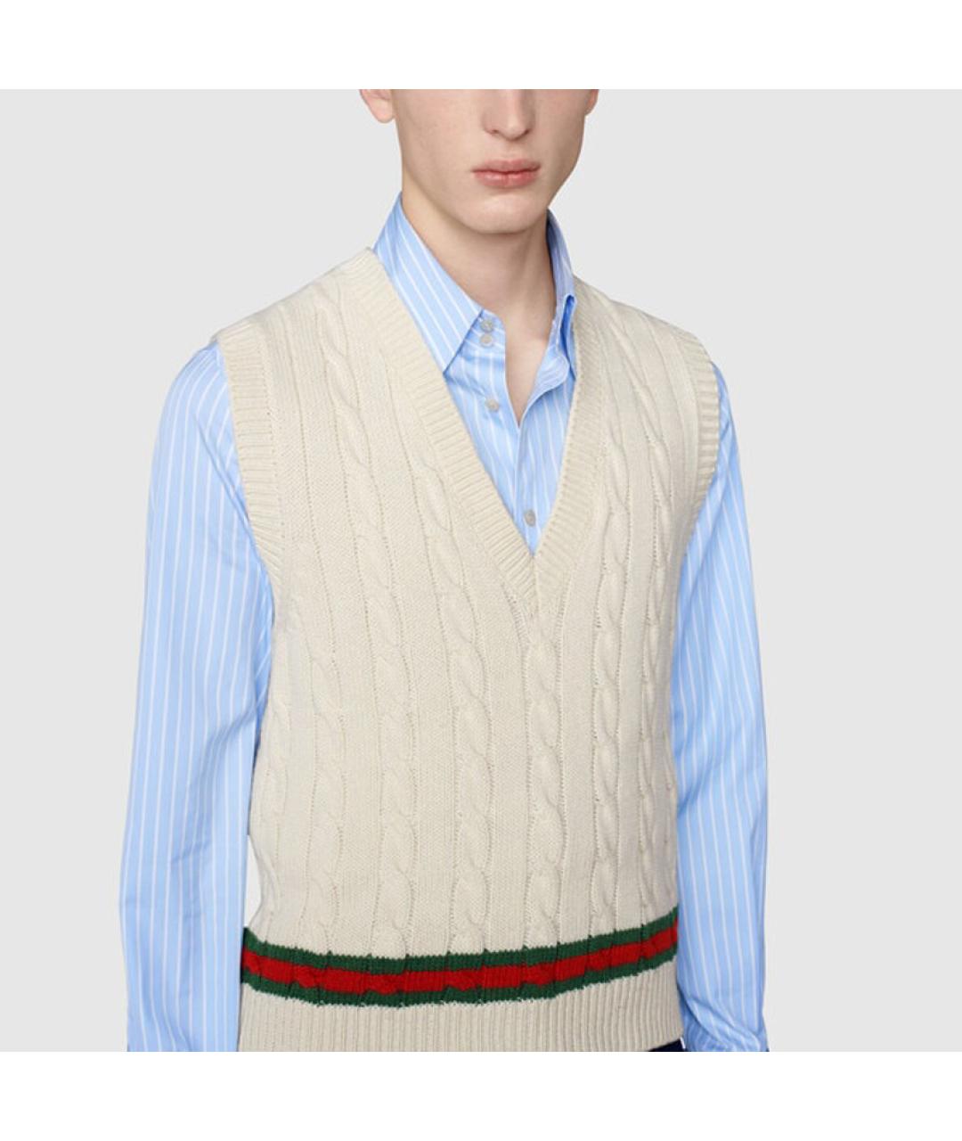 GUCCI Бежевая жилетка, фото 4