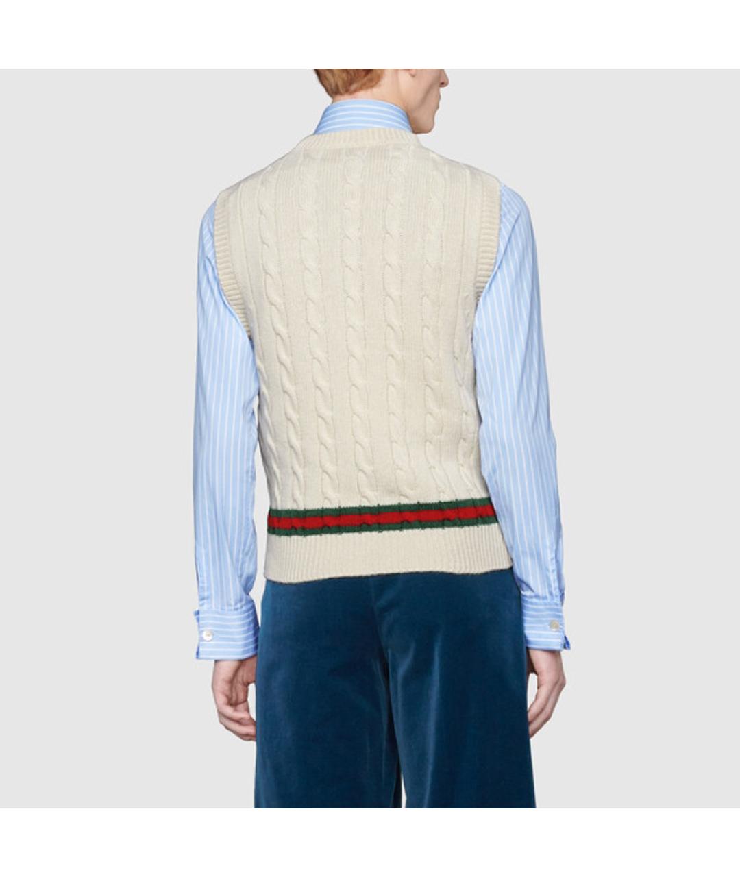 GUCCI Бежевая жилетка, фото 3