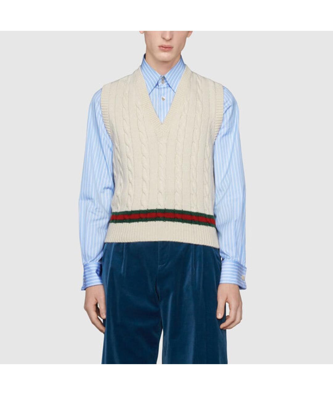 GUCCI Бежевая жилетка, фото 5