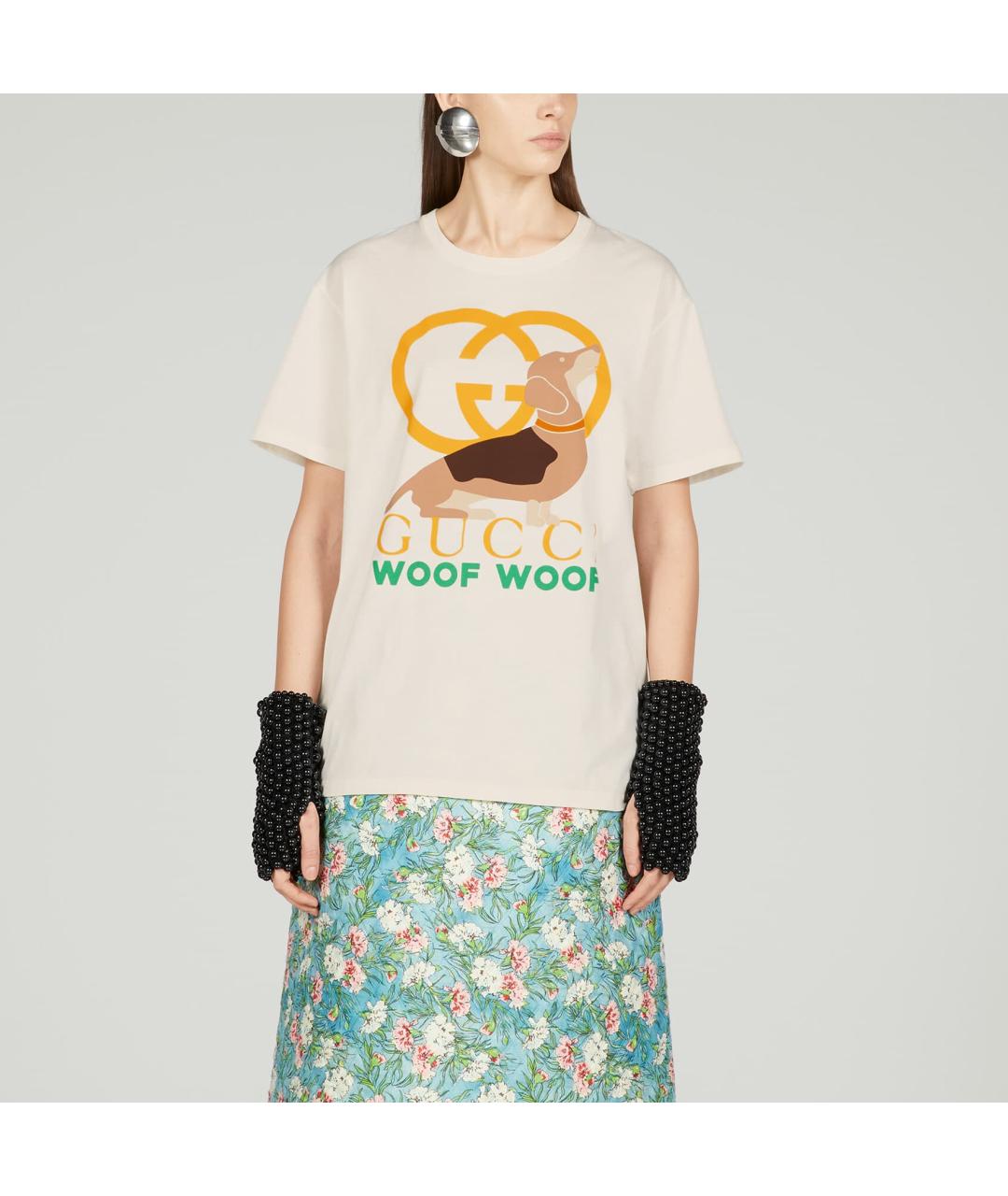 GUCCI Бежевая футболка, фото 3