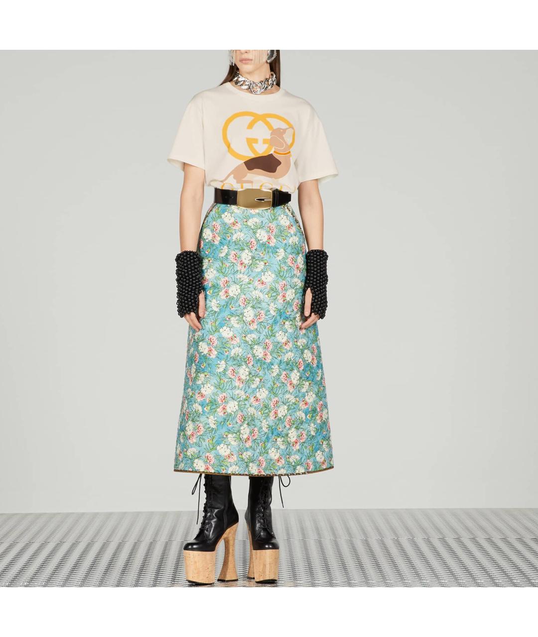 GUCCI Бежевая футболка, фото 2