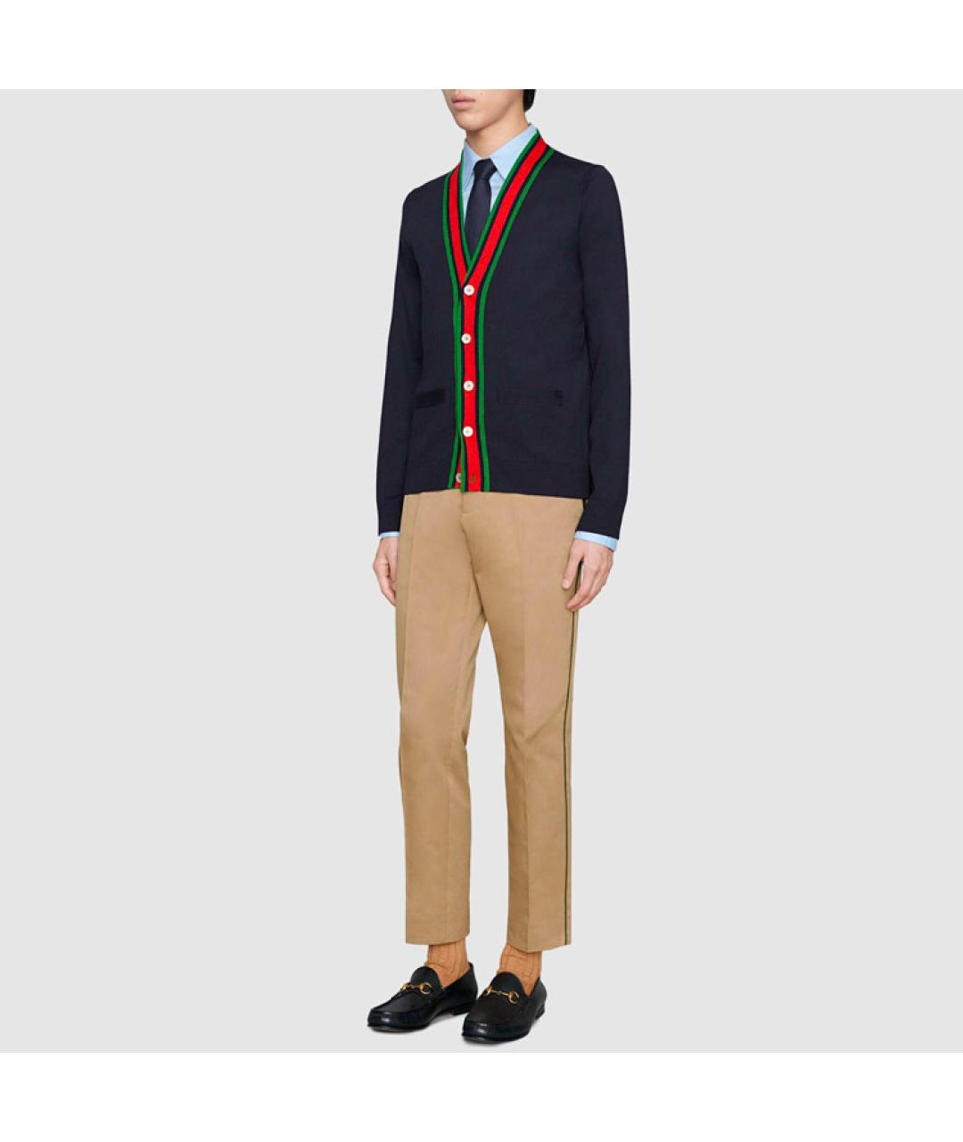 GUCCI Темно-синий кардиган, фото 4