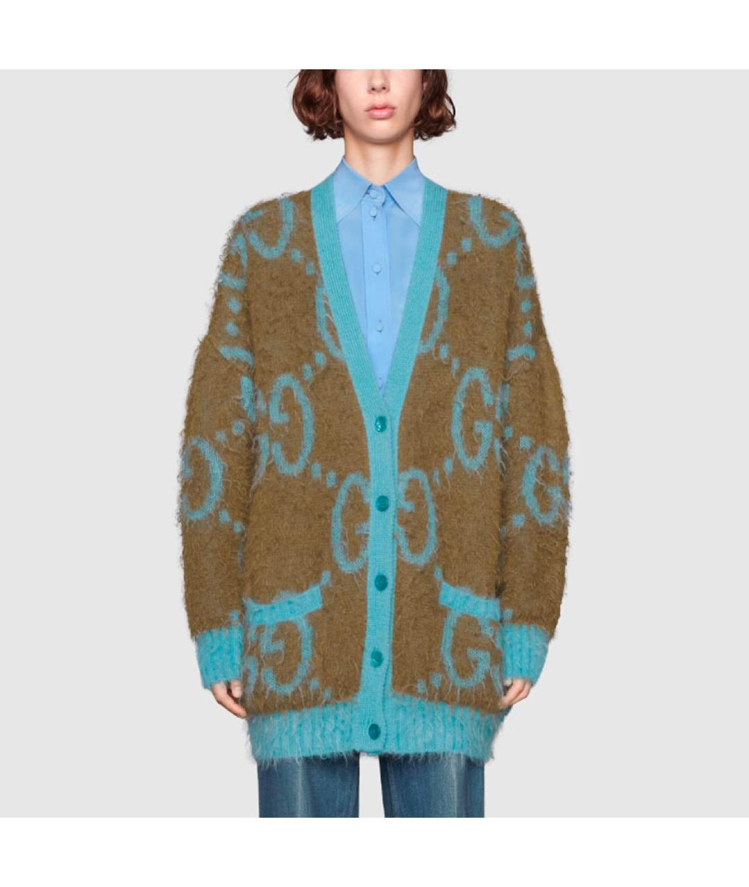 GUCCI Синий кардиган, фото 3