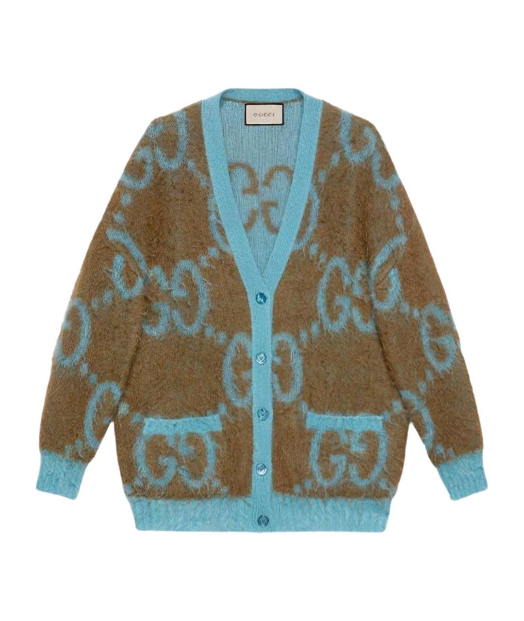 GUCCI Синий кардиган, фото 1