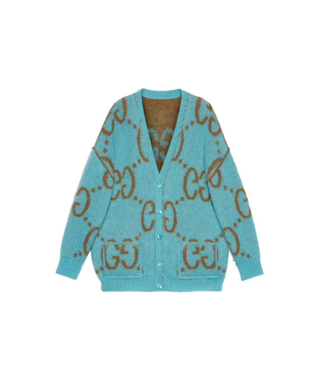 GUCCI Синий кардиган, фото 2