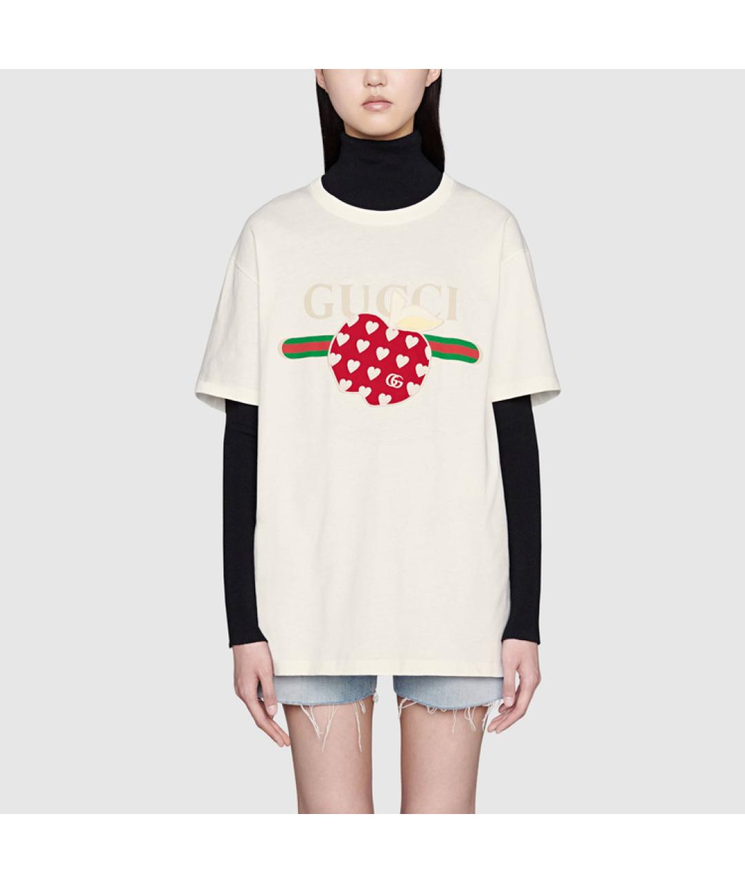GUCCI Бежевая футболка, фото 5