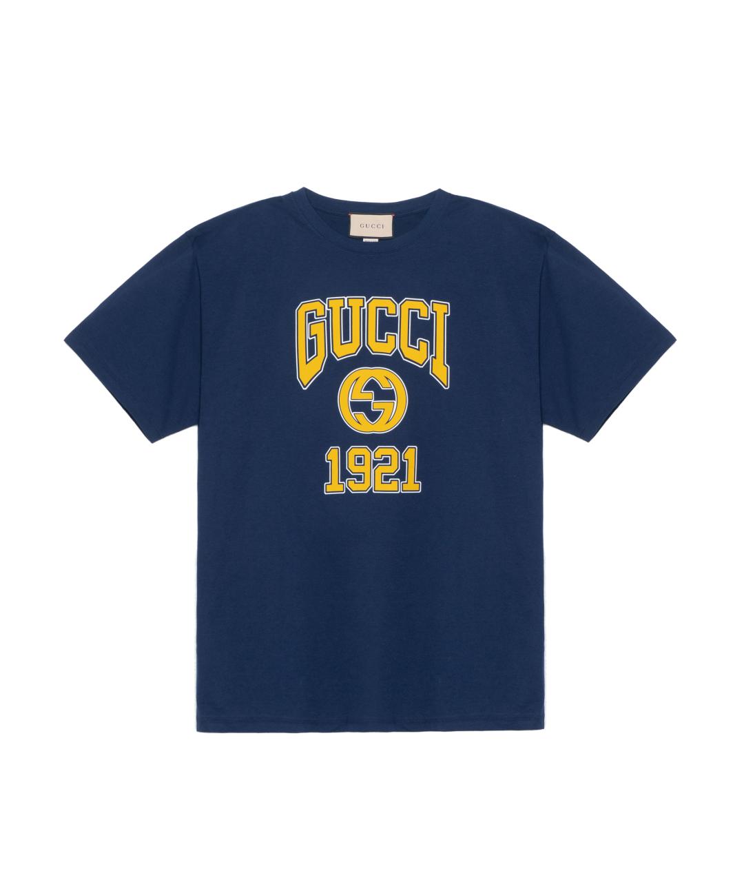 GUCCI Синяя футболка, фото 1