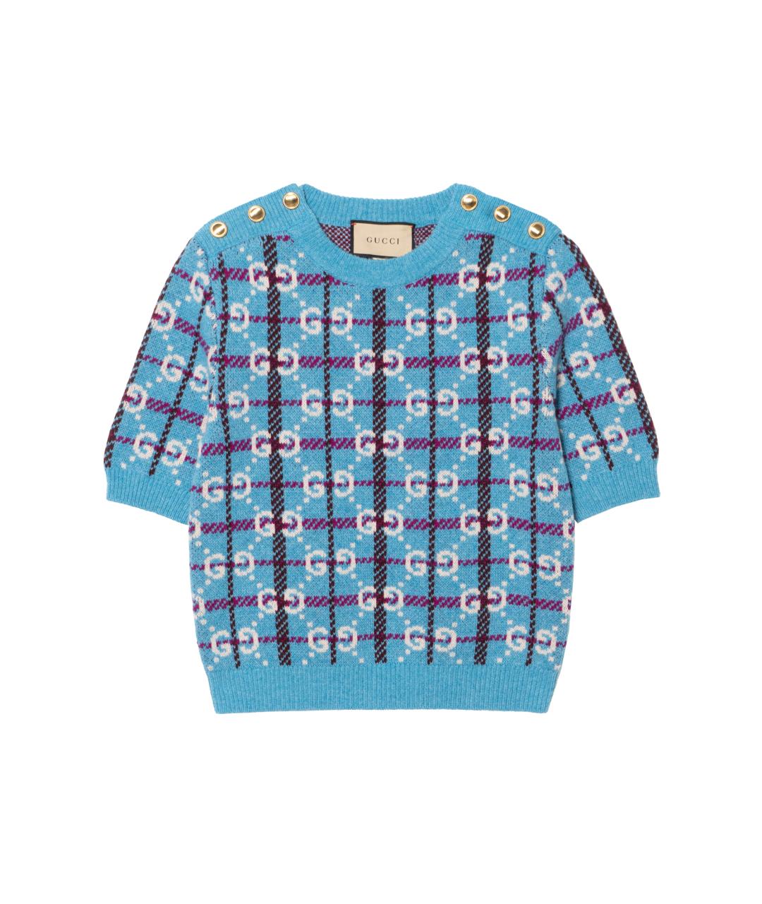 GUCCI Голубой джемпер / свитер, фото 1