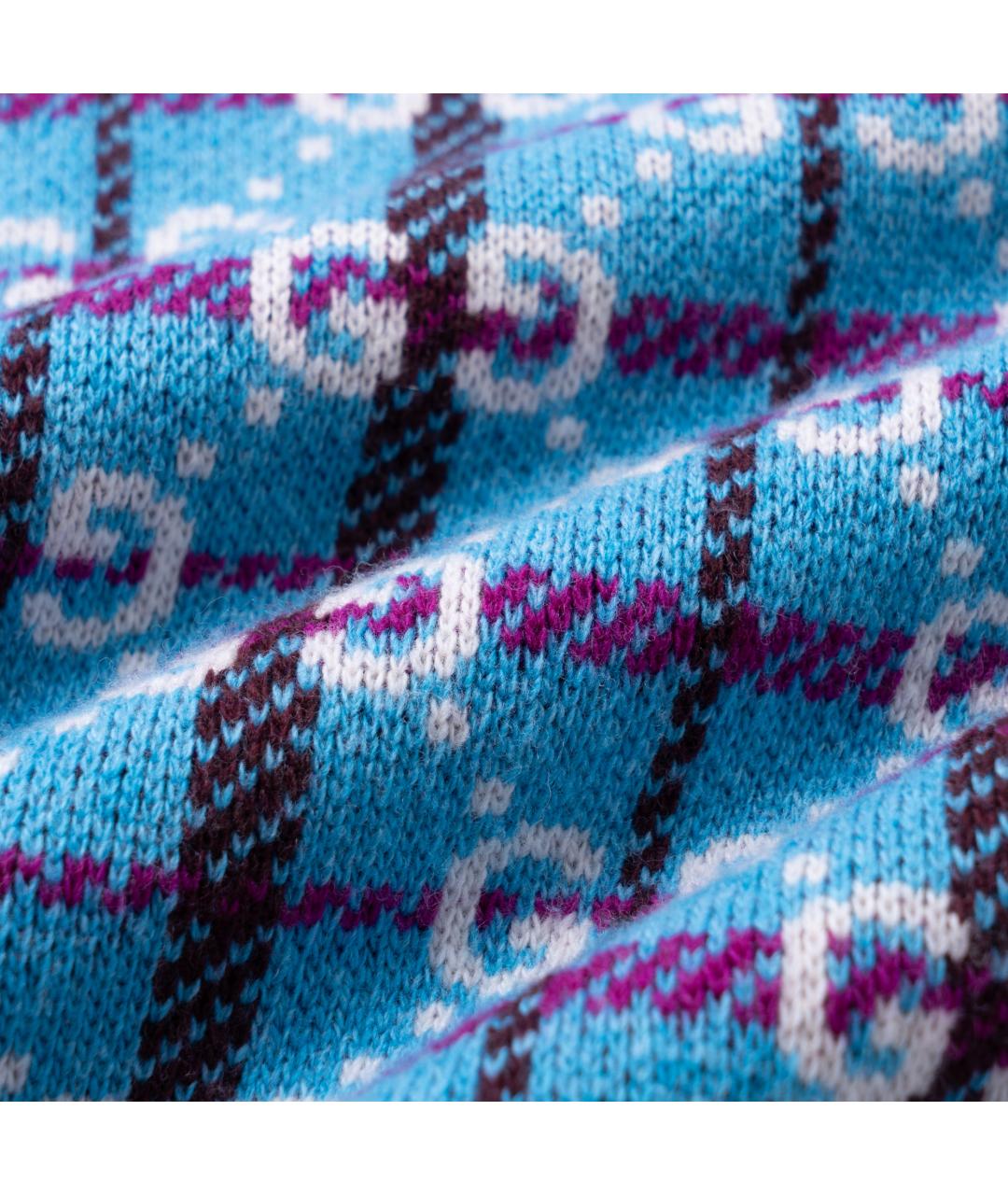 GUCCI Голубой джемпер / свитер, фото 5