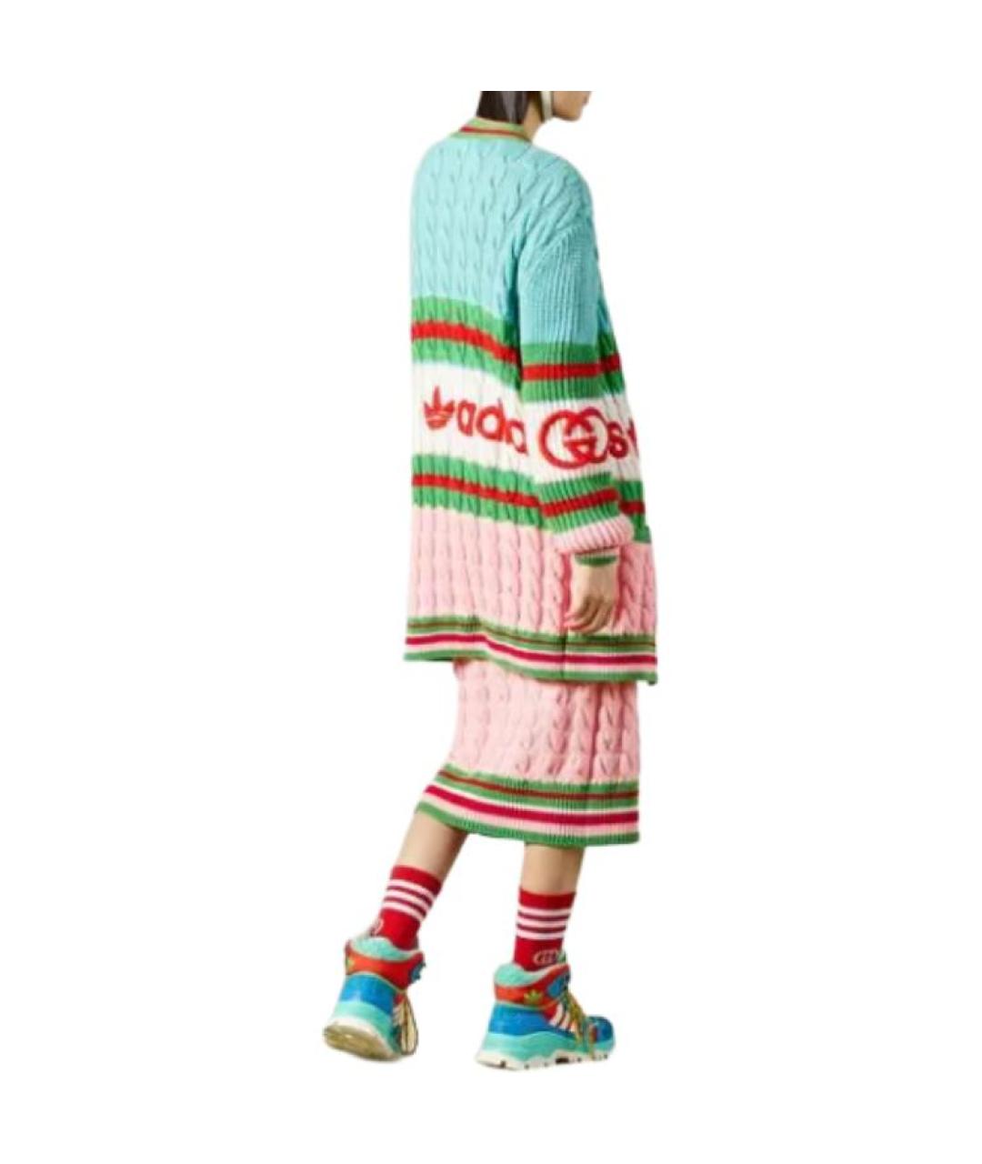 GUCCI Мульти шерстяной кардиган, фото 5