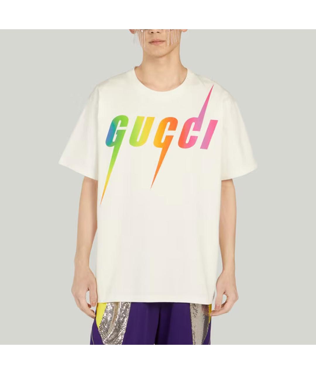 GUCCI Бежевая футболка, фото 3