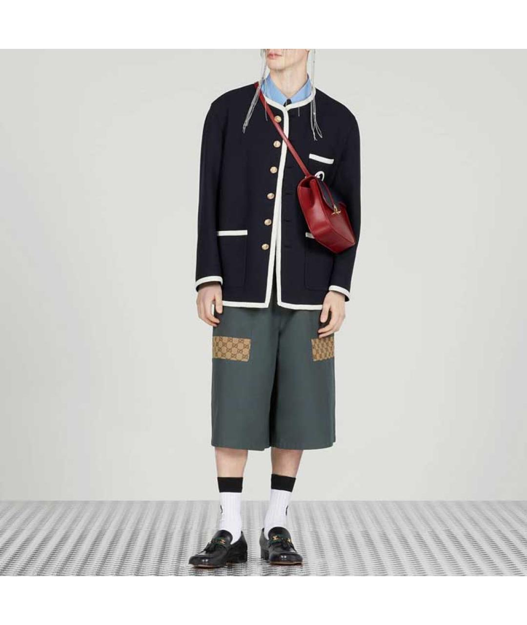 GUCCI Темно-синий пиджак, фото 3