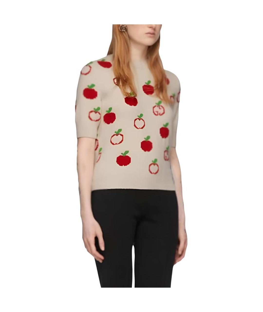 GUCCI Бежевая футболка, фото 3