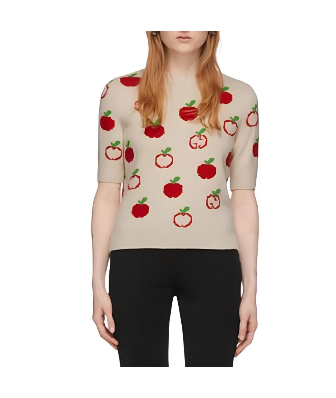 GUCCI Бежевая футболка, фото 2
