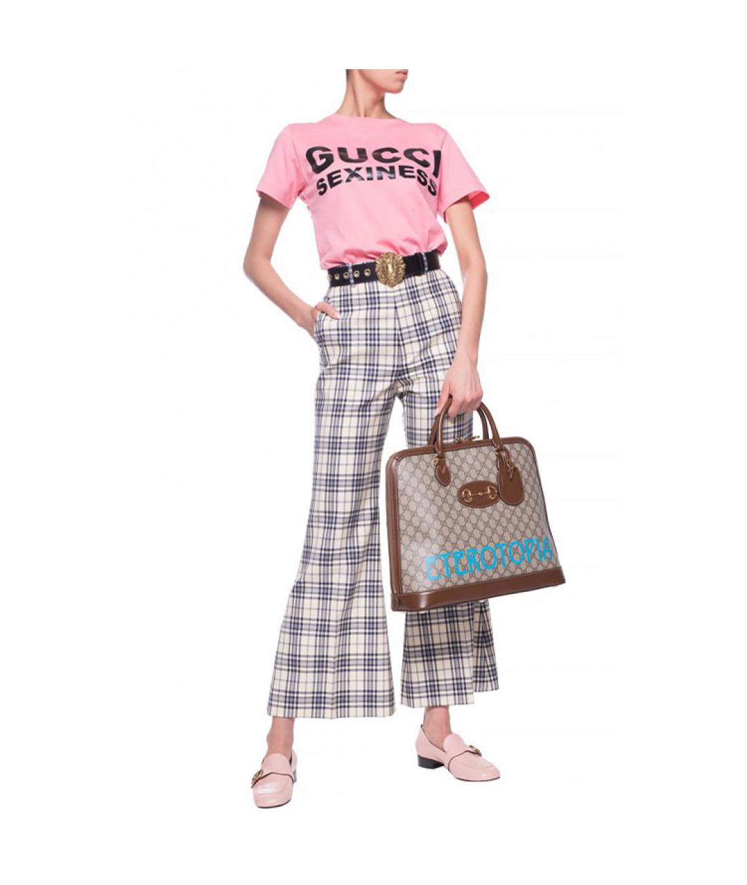 GUCCI Розовая футболка, фото 2
