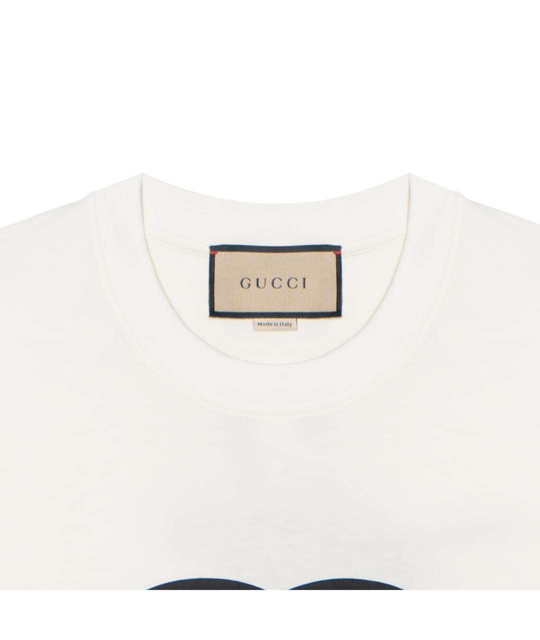 GUCCI Белая футболка, фото 5