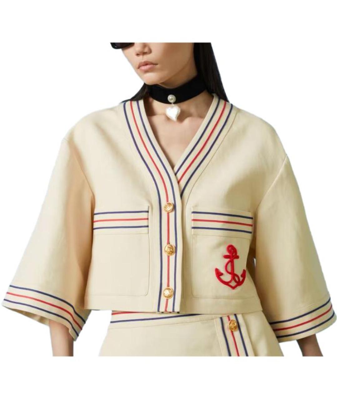 GUCCI Бежевая рубашка, фото 4