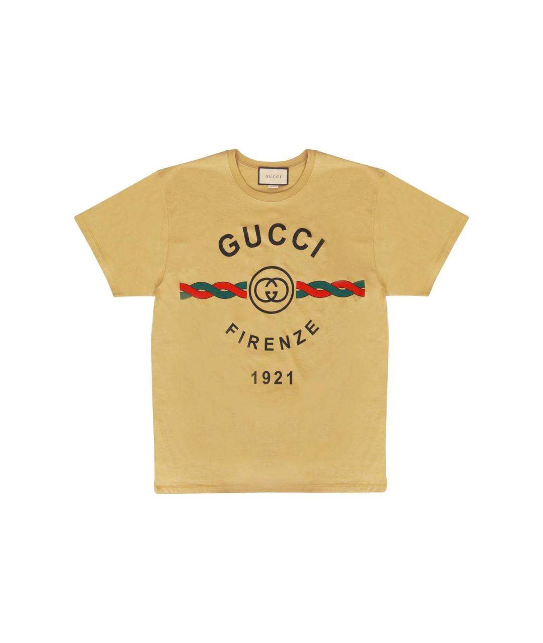 GUCCI Бежевая футболка, фото 1
