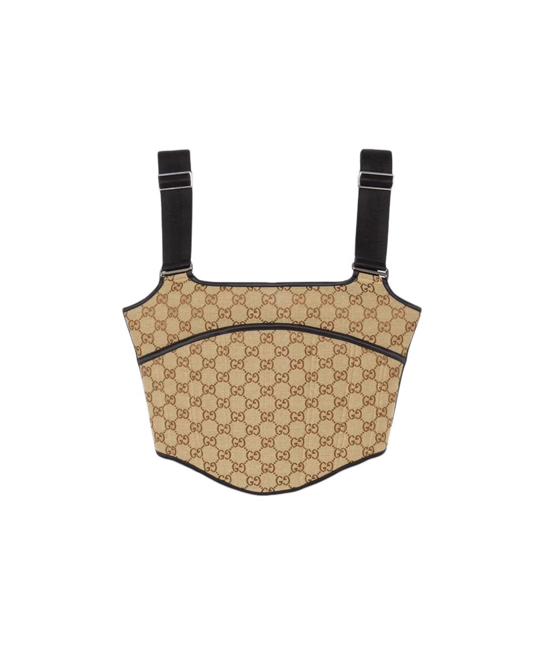 GUCCI Бежевая майка, фото 1