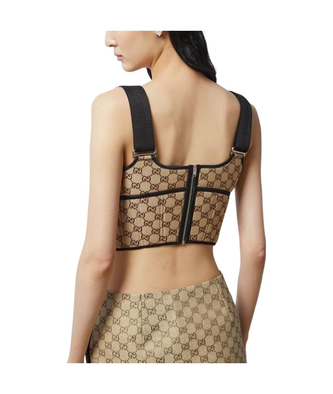 GUCCI Бежевая майка, фото 4