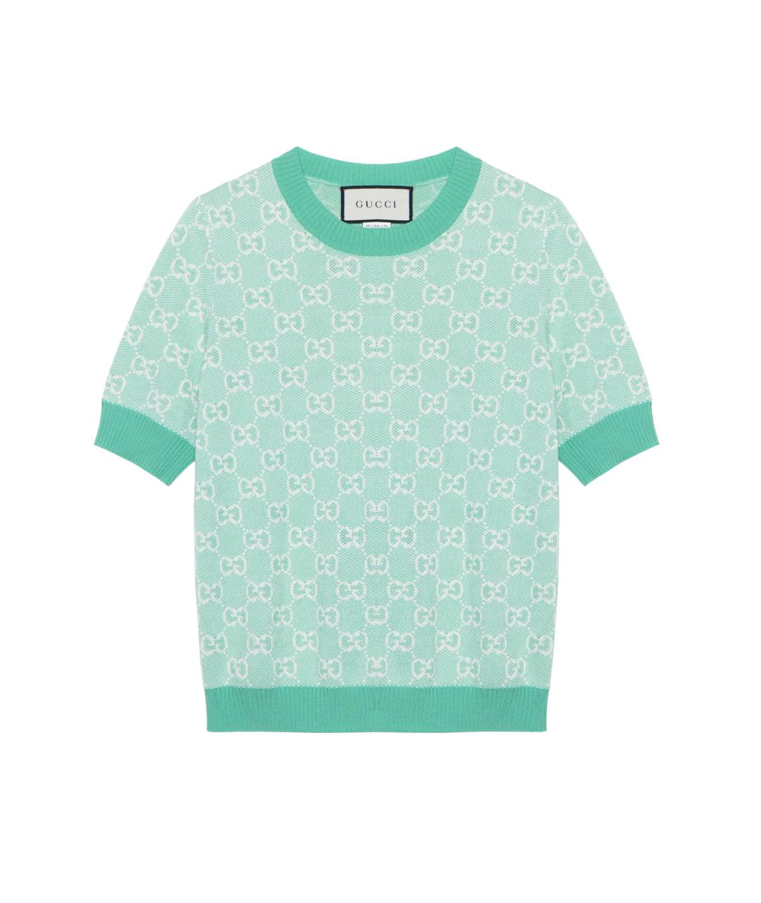 GUCCI Зеленая футболка, фото 1