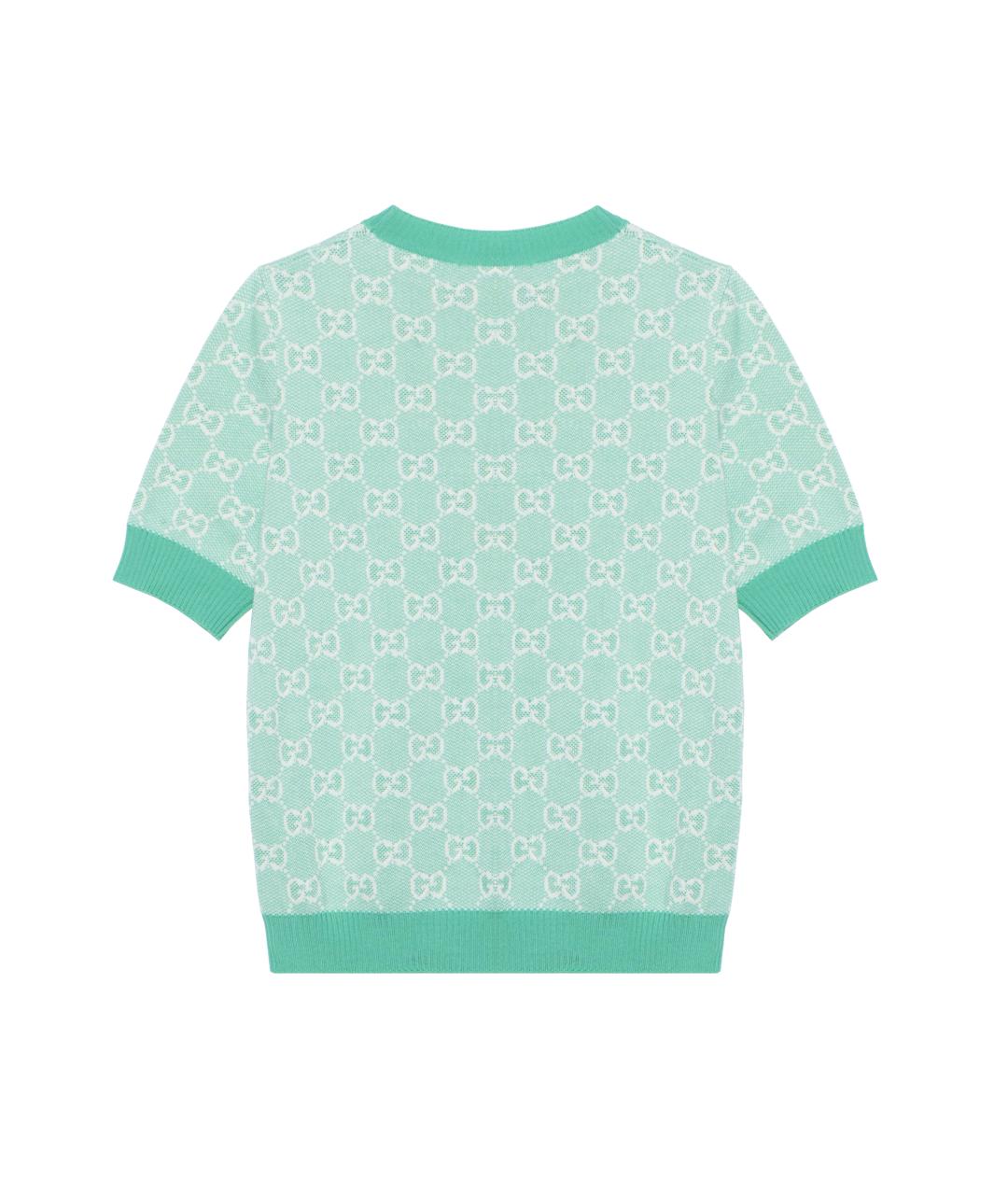 GUCCI Зеленая футболка, фото 2