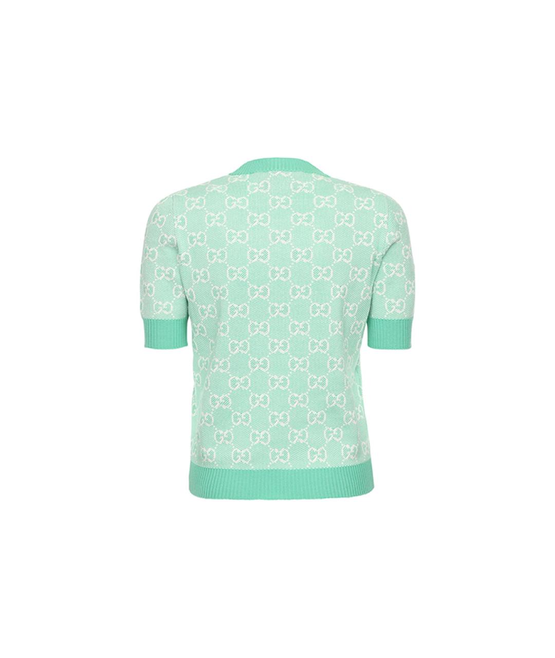 GUCCI Зеленая футболка, фото 4