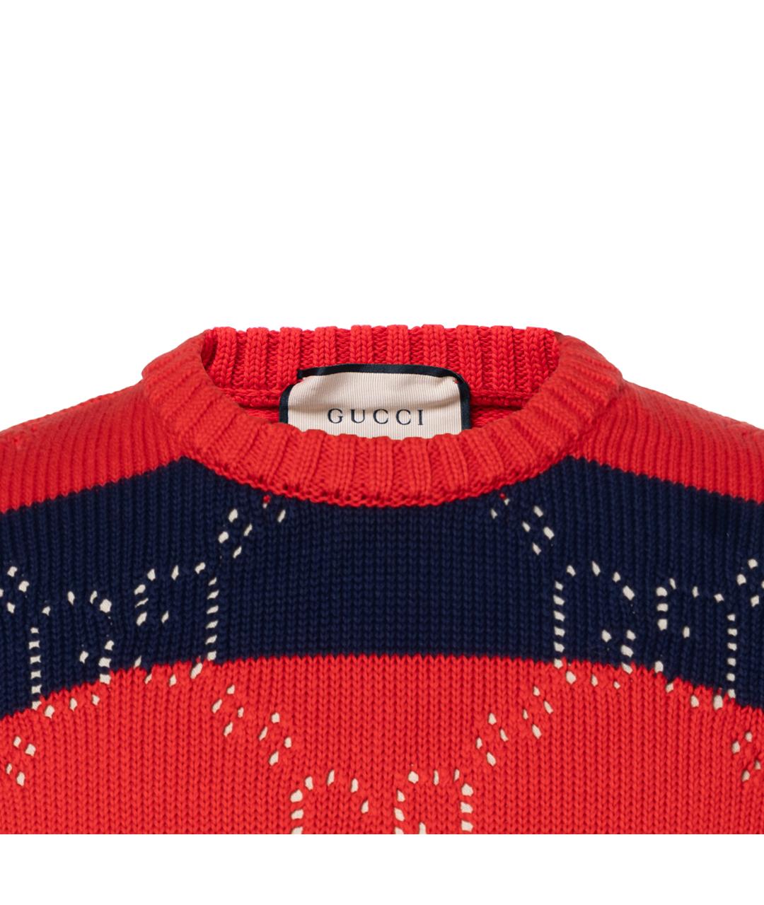 GUCCI Красный джемпер / свитер, фото 4