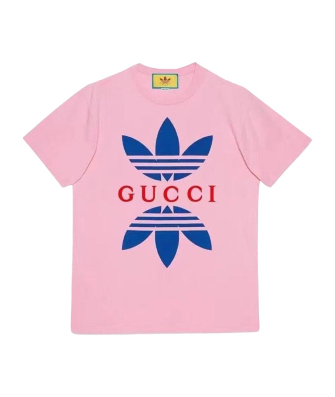 GUCCI Розовая футболка, фото 1