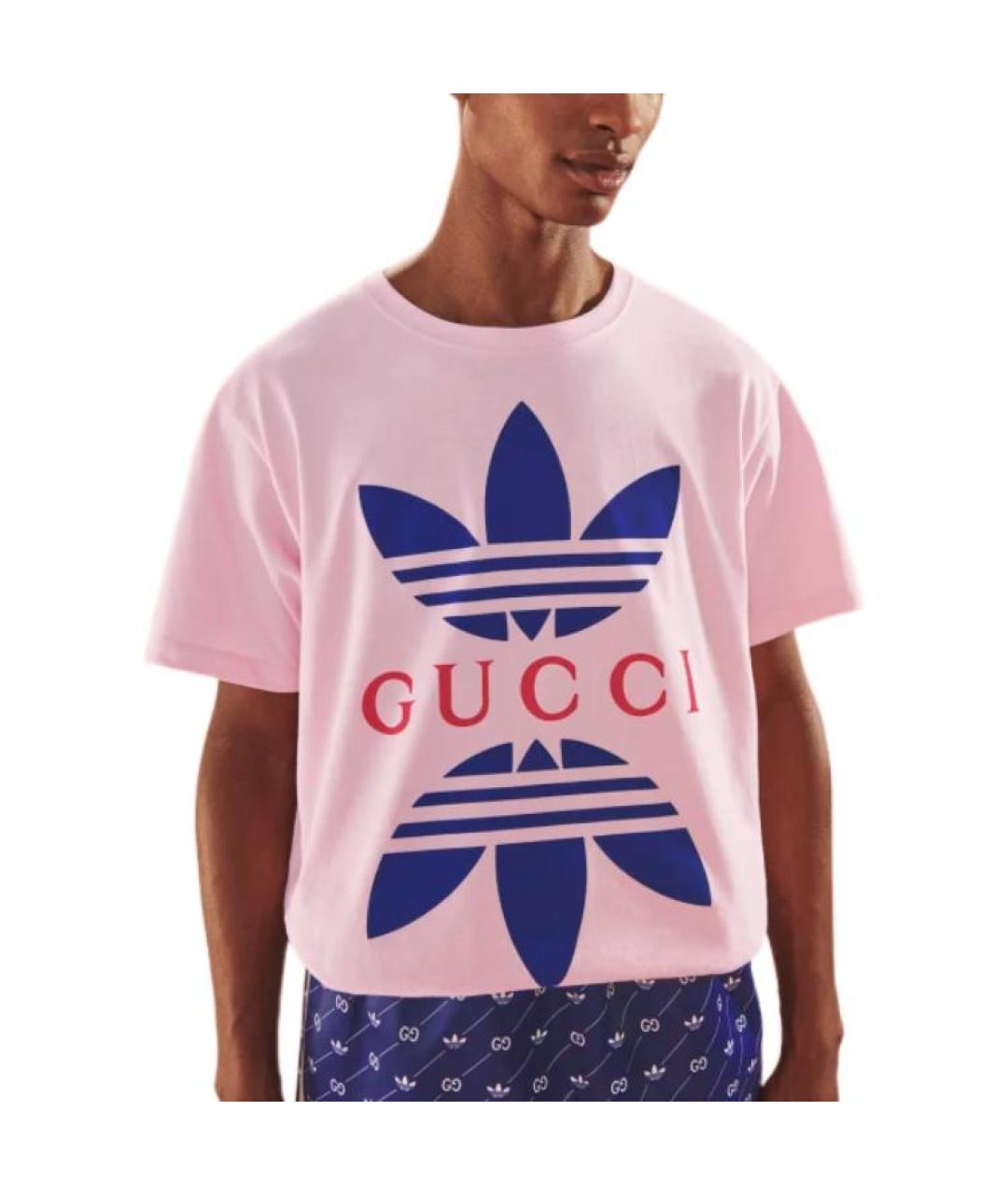 GUCCI Розовая футболка, фото 3