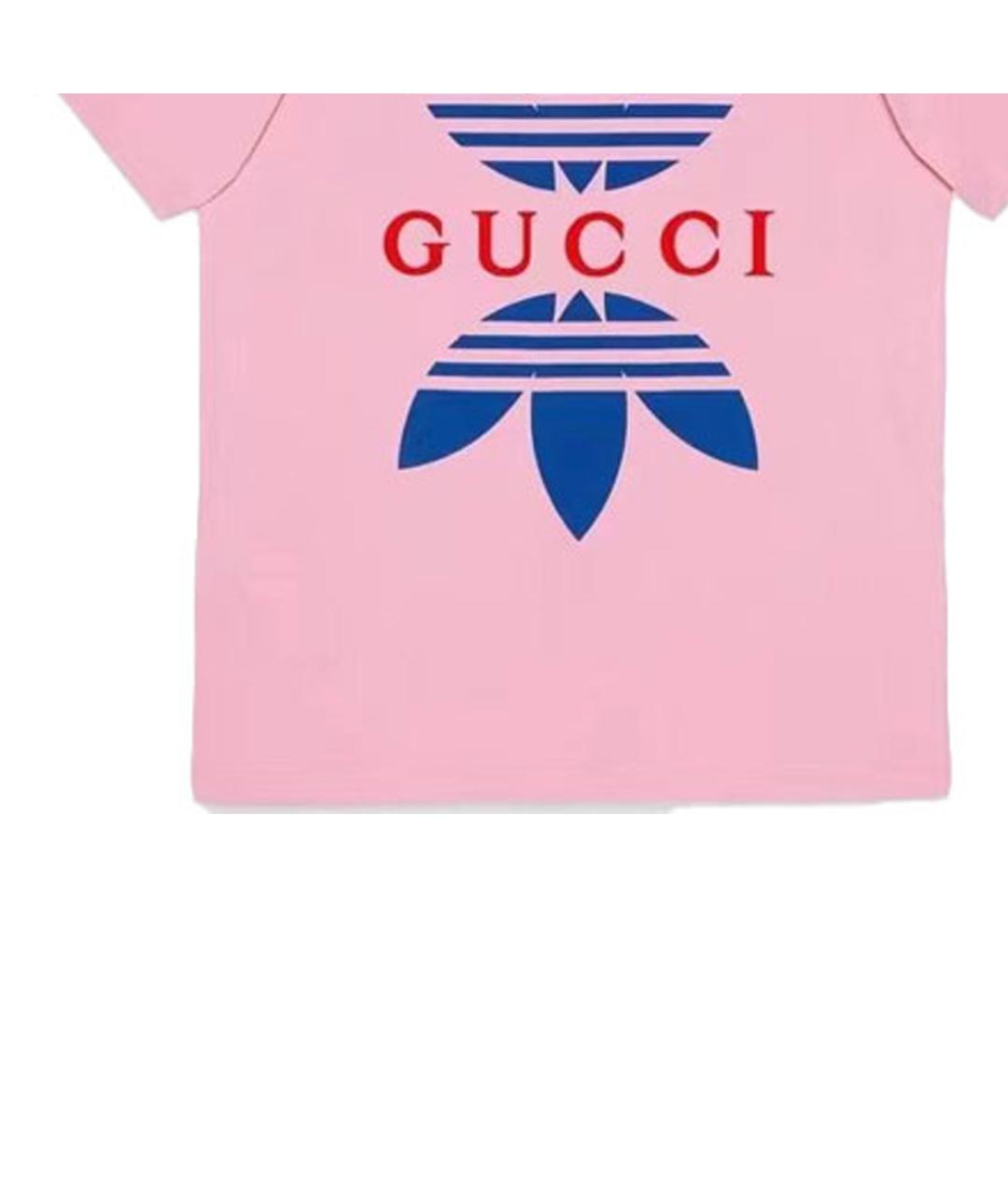 GUCCI Розовая футболка, фото 5