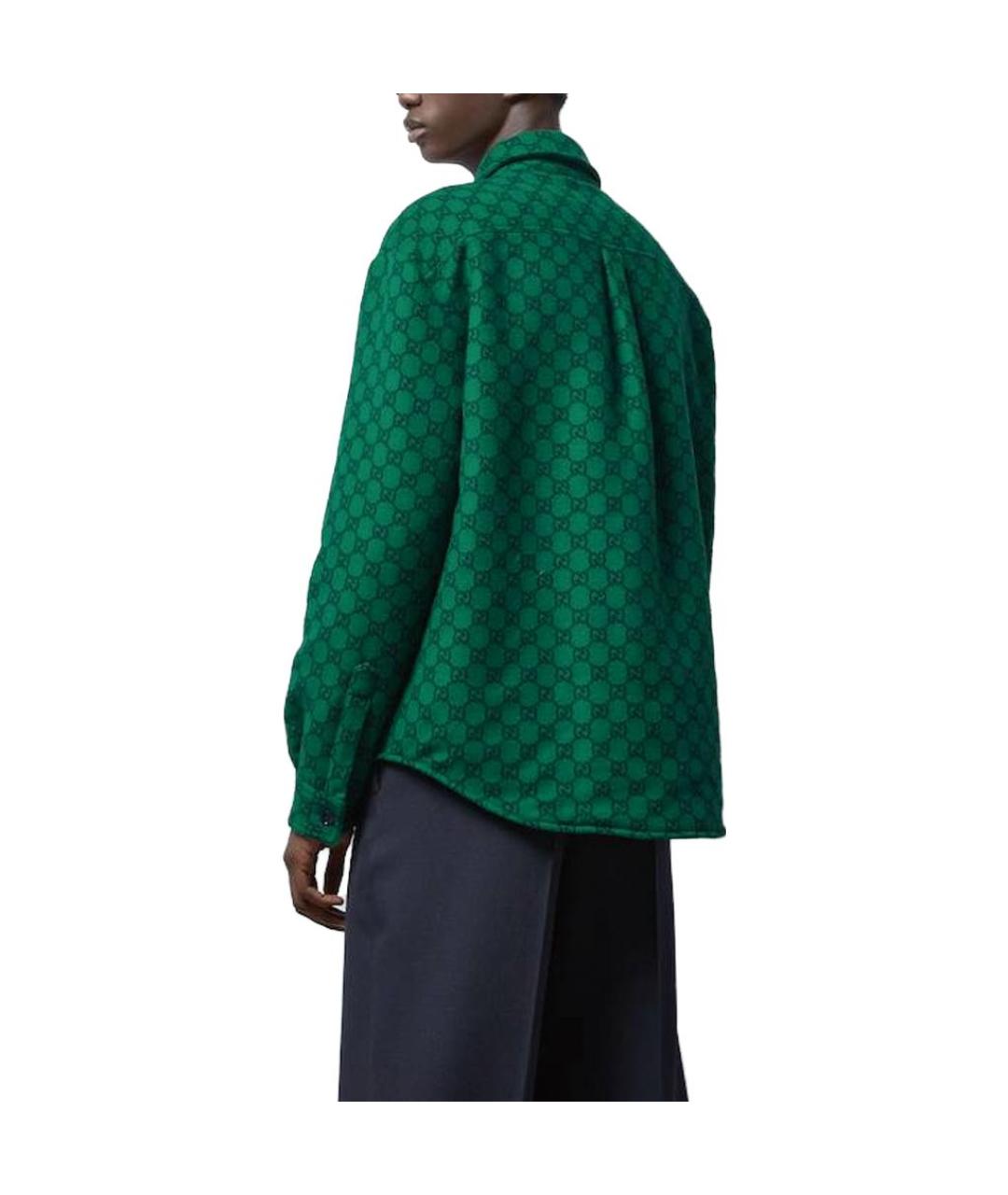 GUCCI Зеленая шерстяная куртка, фото 5