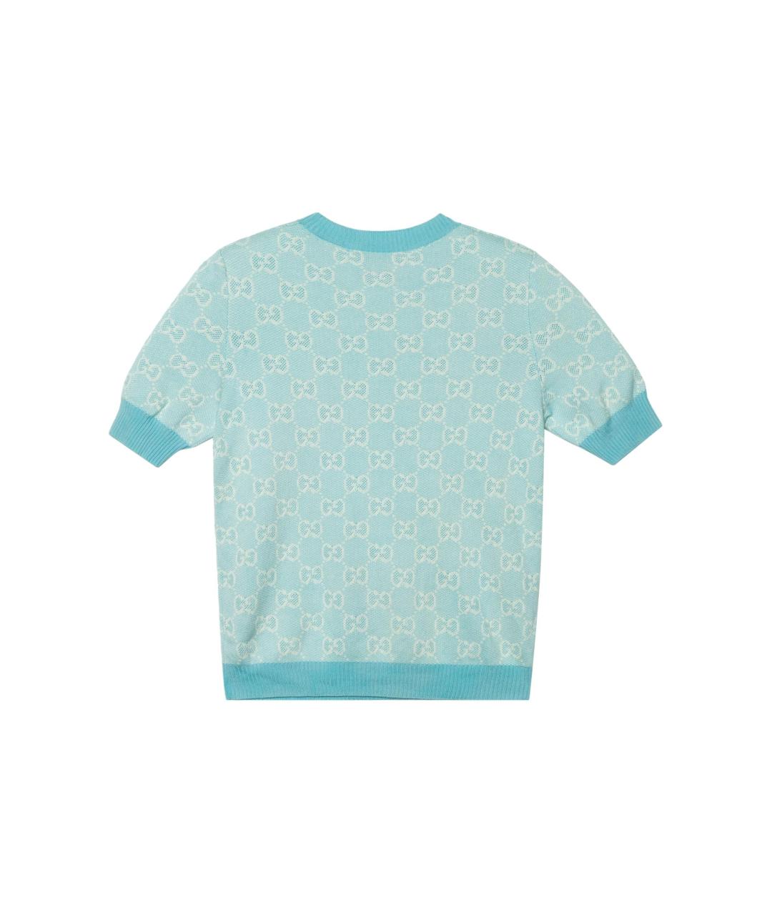 GUCCI Голубой джемпер / свитер, фото 2